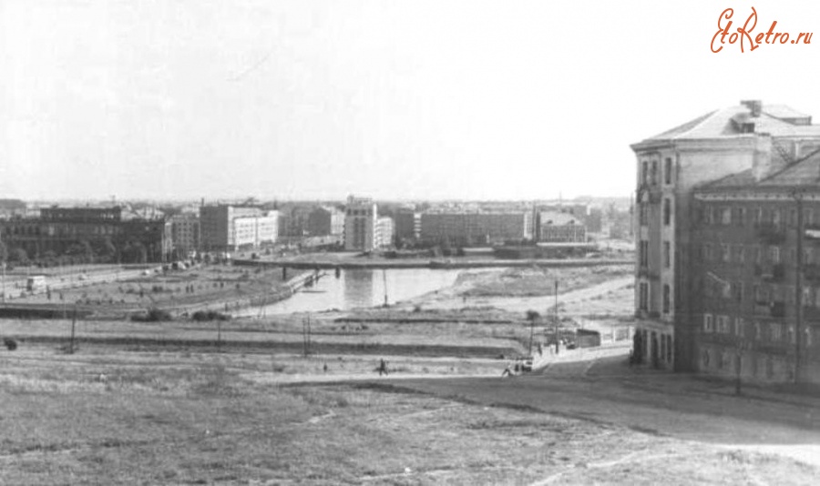Калининград - Вид от ул. Житомирской на Московский проспект.1960е.