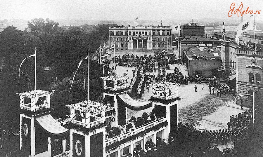 Калининград - Koenigsberg. Empfang des Kaisers zur Kaiserparade am Ostbahnhof