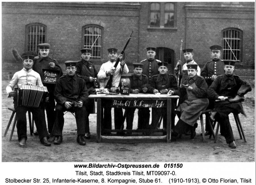 Советск - Тильзит - немецкие пехотинцы.1910 - 1913 гг.