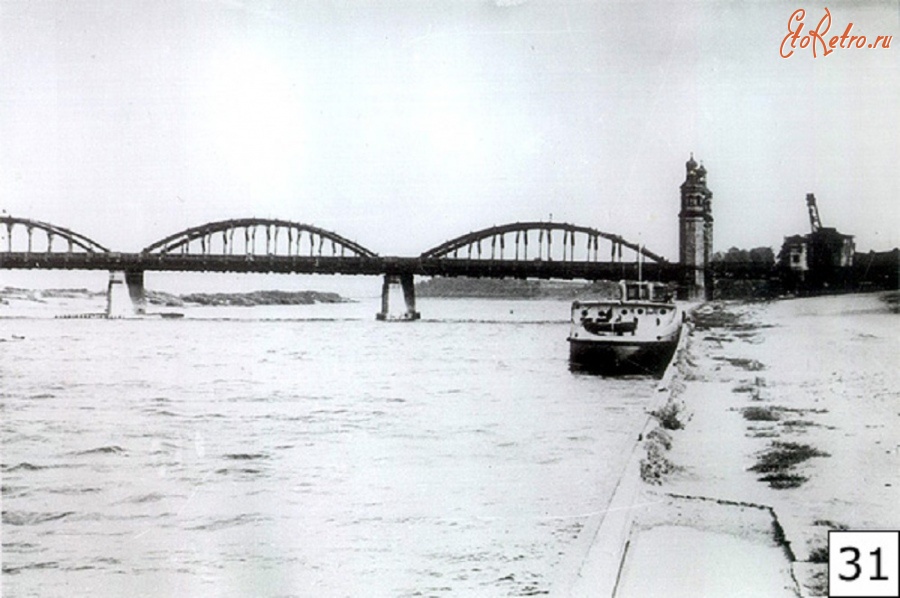 Советск - Деревянный мост, построенный военными строителями в 1947 году
