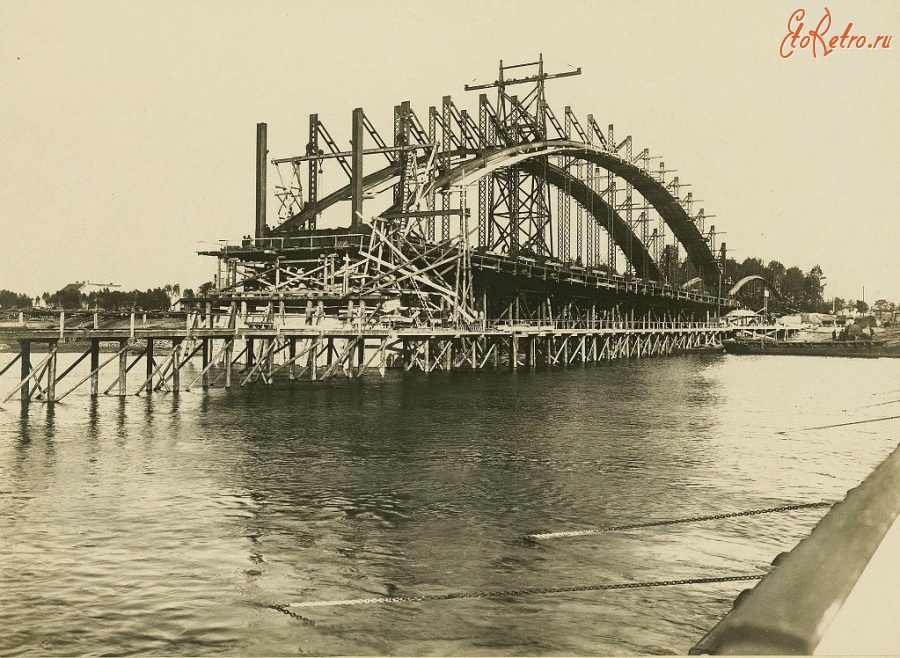 Советск - Тильзит. Строительство моста Королевы Луизы.