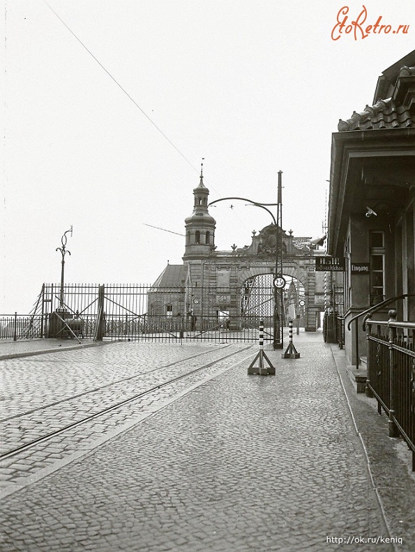 Советск - Тильзит. Так выглядел южный портал моста Королевы Луизы в 1930-х годах.