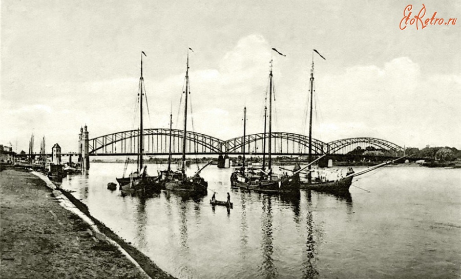 Советск - Тильзит. Набережная реки Мемель восточнее моста Королевы Луизы.