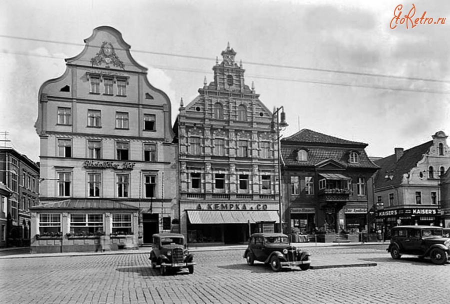Черняховск - Инстербург. Alter Markt и Wilhelmstrasse