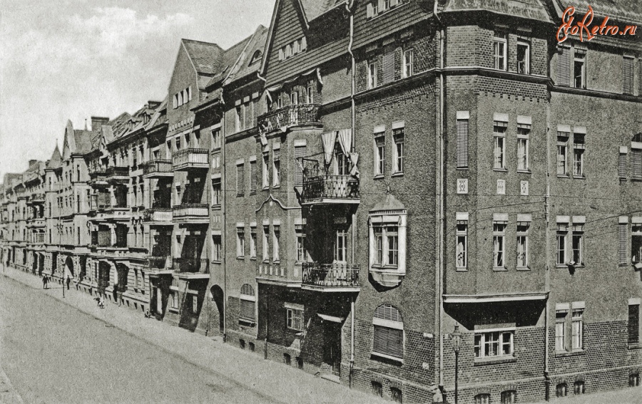 Черняховск - Дом на углу, около 1910-1917 г. на Jordanstrasse (Комсомольская)