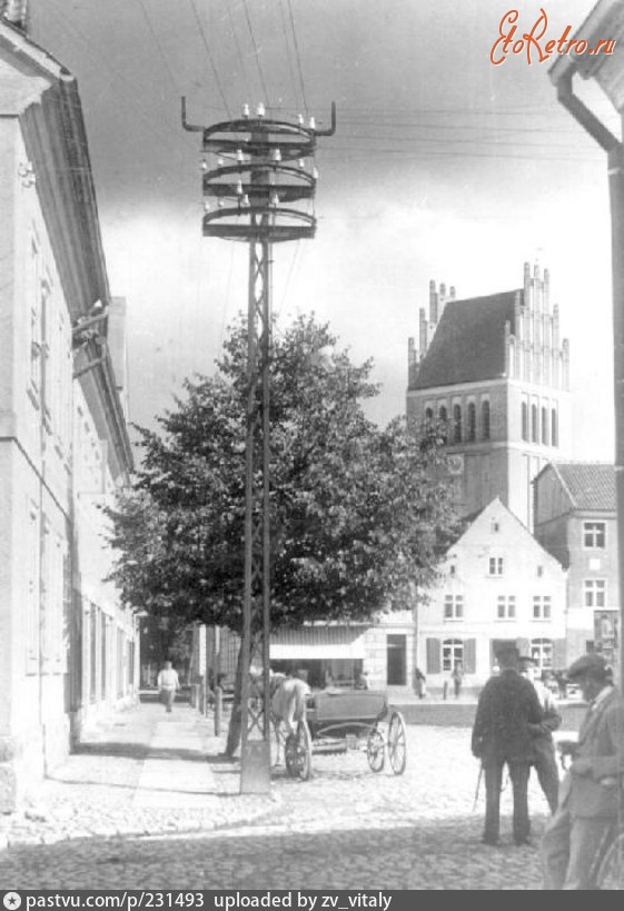 Правдинск - Wehlauer Tor und die Kirche 1925—1945, Россия, Калининградская область, Правдинск