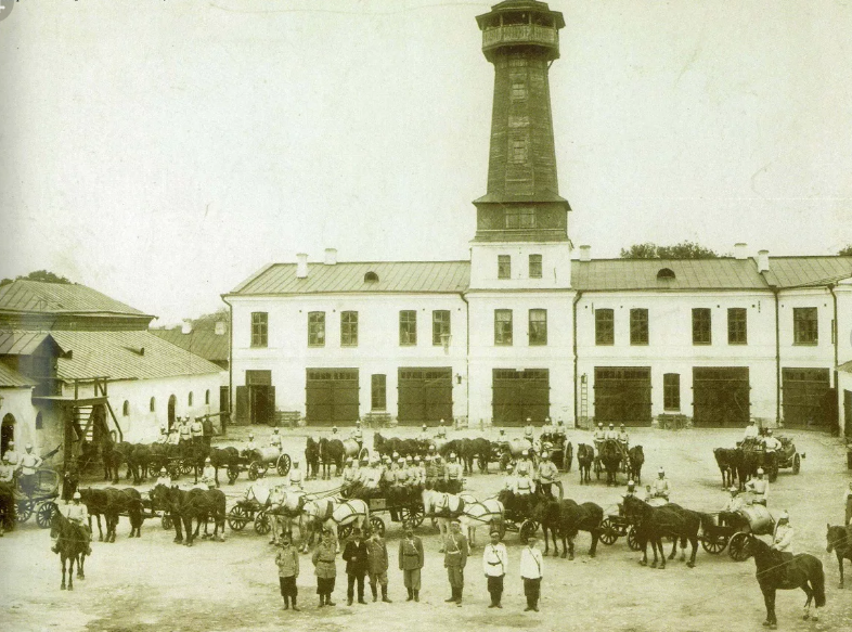 Калуга - Калуга  - Российский город.  Пожарная часть .  1908 год.