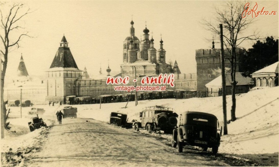 Боровск - Свято-Пафнутиев Боровский монастырь во время оккупации в 1941 году