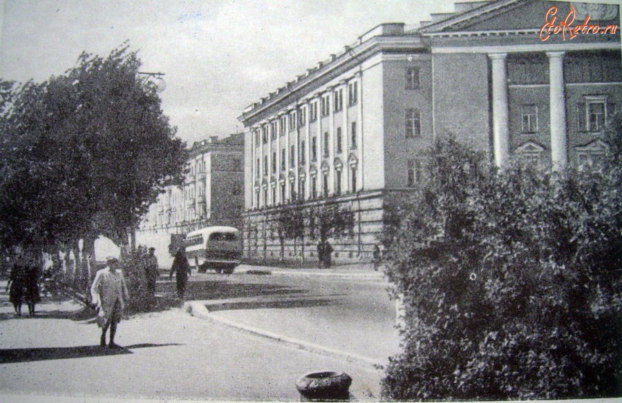 Петрозаводск - старая открытка от 1957г.