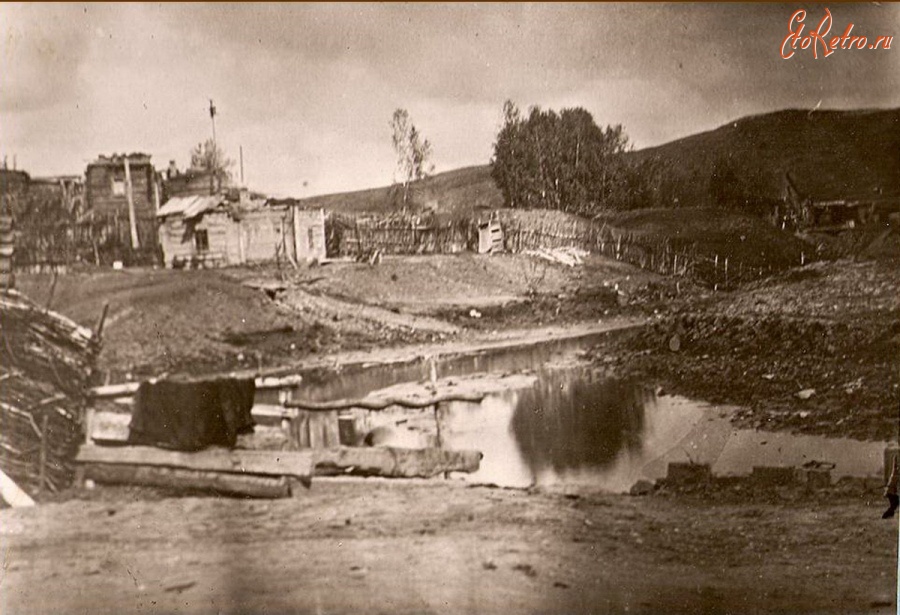 Гурьевск - Река Нарышевка в районе нынешнего Городского ДК 1920-е годы