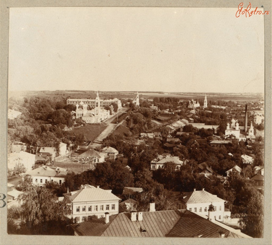 Кострома - Вид с колокольни собора на город с запада.