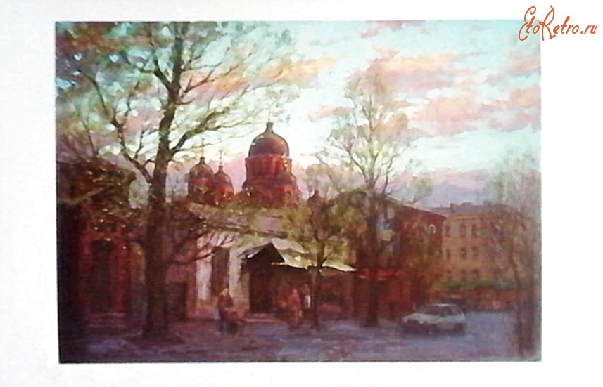 Краснодар - Вид на Свято-Екатерининский Кафедральный собор . (Весна на улице Седина)