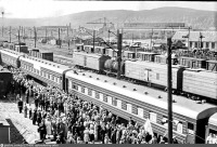 Мурманск - Мурманский железнодорожный вокзал. 1957, Россия, Мурманская область, Мурманск