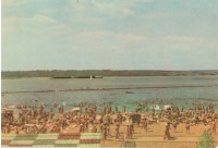 Пермь - Пермь. Городской пляж на Камском море. 1966 г.
