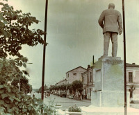 Скопин - Вид на улицу Ленина от памятника В. И. Ленину.