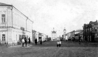 Сапожок - Сапожок. Вид на Успенский собор с севера, улица Соборная.