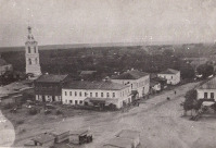 Сапожок - Вид на колокольню Никольского храма.
