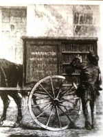 Разное - Бібліотеки.  Одна з найбільш ранніх мобільних бібліотек, бібліотека Механізму Уоррінгтона, Лондон.