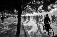 Разное - Инге Морат, Велосипедисты на улице города в Китае