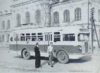 Пугачев - Первый автобус ЗИС-155 в Пугачеве