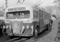 Ретро автомобили - Троллейбус МТБ-82 маршрута №70 в Будапеште