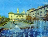 Житомир - Городской цветной-фонтан.