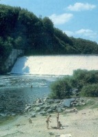 Житомир - Плотина на реке Тетерев.  Фото В.Смородского.1983 год.