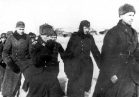 Смоленская область - Красноармеец конвоирует немецких военнопленных