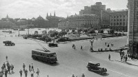  - Первый троллейбус на улицах Москвы. ЛК-1 (Лазарь Каганович). 1933 г.