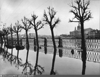 Москва - Москворецкая набережная. Наводнение 1929 года, Россия, Москва,