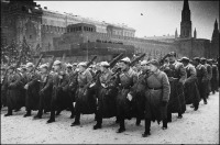 Москва - Фото с Военного парада на Красной площади 7 ноября 1941 года.