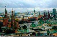Москва - Вид на Красную площадь с крыши гостиницы «Россия» 1996, Россия, Москва,