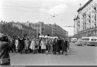 Москва - Улица Горького. 12 апреля 1961 г , Россия, Москва,