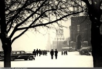 Москва - Уборка снега на Красной площади 1970, Россия, Москва,