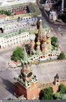 Москва - Храм Василия Блаженного и Варварка 1993, Россия, Москва,