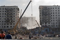Москва - Разбор завалов после взрыва