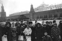 Москва - Красная площадь. Очередь в Мавзолей В. И. Ленина