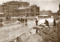 Санкт-Петербург - Наводнение около оперного театра.