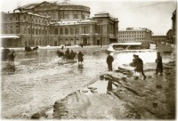 Санкт-Петербург - Театральная площадь. наводнение.