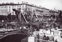 Санкт-Петербург - Реконструкция Аничкова моста на Фонтанке.