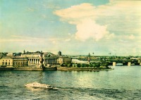Санкт-Петербург - Нева. Стрелка Васильевского острова. 1957 год