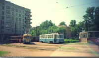 Санкт-Петербург - Исторические трамваи на кольце у трампарка им.Володарского