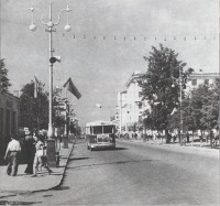 Ижевск - Ижевск  Автобус ЗиС-154 на Советской ул,, 50-е годы