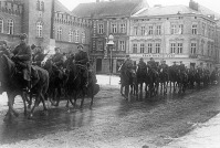 Польша - Войска гвардии кавалерийского корпуса генерала Осликовского вступают в город Нейштеттин