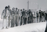 Чебоксары - Чебоксары. Члены клуба любителей зимнего плавания. 1980тые годы.