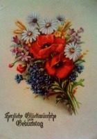 Германия - Ретро открытки , цветы