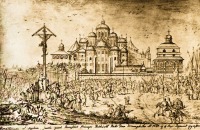 Киев - Киев.  Собор Св.Софии. Рисунок Абрагама ван Вестерфельда.