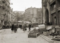 Киев - Київ.  Вулиці навколо Бессарабського ринку.  Фото 1941 р.