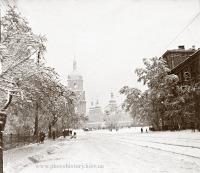 Киев - Киев.  Софиевский  собор и площадь  зимой.