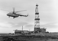Архангельская область - Буровая на Песчаноозерском месторождении острова, 1987 год
